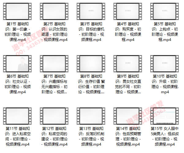 泡妞基础课《初阶理论》