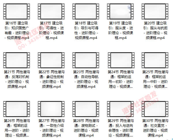 泡妞基础课《进阶理论》