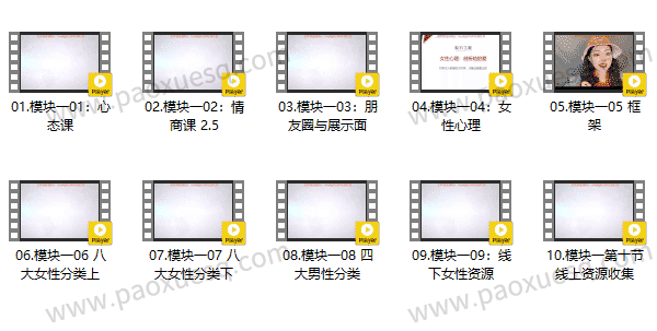 小鹿情感魅力工程模块一《自身建设+资源收集》